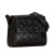 Chanel B Chanel Black Lambskin Leather Leather CC Quilted Lambskin Flap France