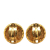 Chanel AB Chanel Gold Gold Plated Metal CC Clip On Earrings France