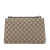 Gucci B Gucci Brown Beige Coated Canvas Fabric Small GG Supreme Dionysus Shoulder Bag Italy