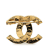 Chanel AB Chanel Gold Gold Plated Metal CC Rhinestone Brooch France