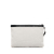 Saint Laurent AB Saint Laurent White Canvas Fabric Rive Gauche Wristlet Clutch Italy