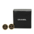 Chanel B Chanel Gold with Black Gold Plated Metal CC Clip On Earrings France