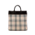 Burberry B Burberry Brown Beige Canvas Fabric House Check Tote United Kingdom