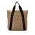 Gucci B Gucci Brown Beige Canvas Fabric GG Tote Italy