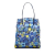 Prada B Prada Blue Nylon Fabric Tessuto Stampato Tote Italy