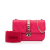 Valentino B Valentino Red Calf Leather Small Rockstud Glam Lock Shoulder Bag Italy