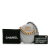 Chanel AB Chanel Gray Lambskin Leather Leather Lambskin 19 Round Clutch with Chain Italy