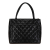 Chanel B Chanel Black Caviar Leather Leather Caviar Medallion Tote France