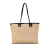 Chanel B Chanel Brown Beige with Black Canvas Fabric Small Deauville Tote Italy