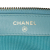 Chanel B Chanel Blue Light Blue Lambskin Leather Leather CC Lambskin Double Zip Wallet on Chain Italy