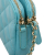 Chanel B Chanel Blue Light Blue Lambskin Leather Leather CC Lambskin Double Zip Wallet on Chain Italy