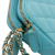 Chanel B Chanel Blue Light Blue Lambskin Leather Leather CC Lambskin Double Zip Wallet on Chain Italy