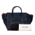 Celine B Celine Blue Navy Calf Leather Medium Phantom Luggage Italy