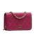 Chanel AB Chanel Pink Lambskin Leather Leather CC Matelasse Lambskin Flap France