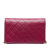 Chanel AB Chanel Pink Lambskin Leather Leather CC Matelasse Lambskin Flap France