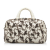 Bottega Veneta AB Bottega Veneta White Calf Leather In Mist Intrecciato Flocked Velvet Bouquet Duffel Bag Italy