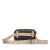 Gucci AB Gucci Gray with Brown Beige Nylon Fabric GG Off The Grid Belt Bag Italy