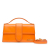 Jacquemus AB Jacquemus Orange Calf Leather Le Grand Bambino Italy