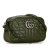 Gucci B Gucci Green Olive Green Calf Leather Small GG Marmont Aria Matelasse Camera Bag Italy