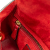 Christian Dior B Dior Red Lambskin Leather Leather Mini Lambskin Cannage Studded Supple Lady Dior Italy