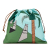 Loewe AB LOEWE Green Canvas Fabric x Ken Price Easter Island Drawstring Bag Spain