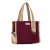 Burberry B Burberry Red Burgundy with Brown Beige Canvas Fabric Handbag China