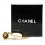 Chanel B Chanel Gold Gold Plated Metal Clover Faux Pearl Swing Brooch Pin France