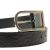 Gucci B Gucci Black Calf Leather Guccissima Belt Italy