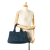 Prada B Prada Blue Denim Fabric Canapa Logo Satchel Italy