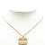 Chanel B Chanel Gold Gold Plated Metal CC Pendant Necklace France