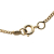 Chanel B Chanel Gold Gold Plated Metal Rhinestone No.5 Square Necklace France