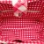 Chanel B Chanel Pink Strawberry Canvas Fabric Gingham Handbag Italy