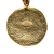 Chanel AB Chanel Gold Gold Plated Metal CC Sun Medallion Pendant Necklace France