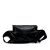 Bottega Veneta AB Bottega Veneta Black Calf Leather Perforated Belt Bag Italy