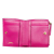 Versace AB Versace Pink Dark Pink Calf Leather La Medusa Quilted Wallet Italy