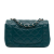 Chanel Blue Turquoise Lambskin Leather Leather Mini Rectangular Classic Lambskin Single Flap Italy