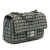 Chanel AB Chanel Green with Blue Navy Tweed Fabric Mini Rectangular Classic Flap France