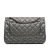 Chanel AB Chanel Silver Lambskin Leather Leather Jumbo Classic Perforated Lambskin Double Flap Italy