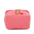 Chanel AB Chanel Pink Caviar Leather Leather Micro Caviar Chain Vanity Bag France