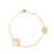 Fendi B Fendi Gold Gold Plated Metal F Is Fendi Crystal Logo Bracelet Italy