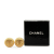 Chanel AB Chanel Gold Gold Plated Metal CC Clip On Earrings France