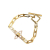 Louis Vuitton B Louis Vuitton Gold Gold Plated Metal Crystal Flower Power Bracelet France