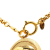 Chanel B Chanel Gold Gold Plated Metal CC Round Pendant Necklace France