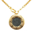 Chanel B Chanel Gold Gold Plated Metal CC Round Pendant Necklace France