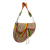 Christian Dior AB Dior Brown Beige Canvas Fabric Diorissimo Rasta Saddle Bag Italy