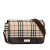 Burberry B Burberry Brown Beige Canvas Fabric House Check Flap Crossbody United Kingdom