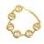 Chanel B Chanel Gold Gold Plated Metal CC Chain Bracelet France