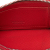 Prada AB Prada Red Saffiano Leather Fish Sketch Zipped Card Holder Italy