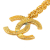 Chanel B Chanel Gold Gold Plated Metal CC Logo Pendant Necklace France