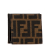 Fendi B Fendi Brown Canvas Fabric Zucca Coin Pouch Italy